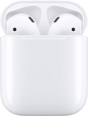 Apple AirPods (2nd Generation) Wireless Earbuds with Lightning Charging Case Included. Over 24 Hours of Battery Life. Effortless Setup. Bluetooth Headphones for iPhone